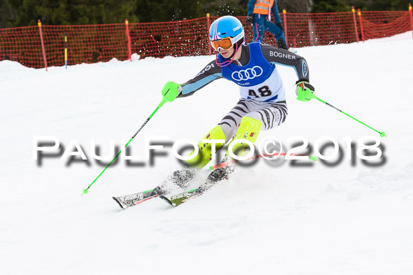 Bayerische Schülermeisterschaft Slalom 28.01.2018