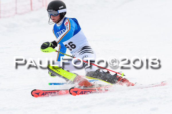 Bayerische Schülermeisterschaft Slalom 28.01.2018