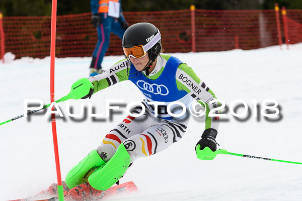 Bayerische Schülermeisterschaft Slalom 28.01.2018