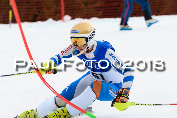 Bayerische Schülermeisterschaft Slalom 28.01.2018