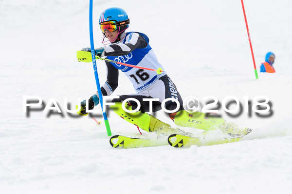 Bayerische Schülermeisterschaft Slalom 28.01.2018