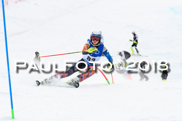 Bayerische Schülermeisterschaft Slalom 28.01.2018