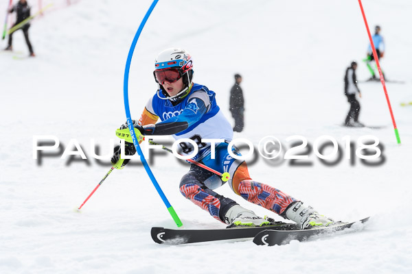 Bayerische Schülermeisterschaft Slalom 28.01.2018