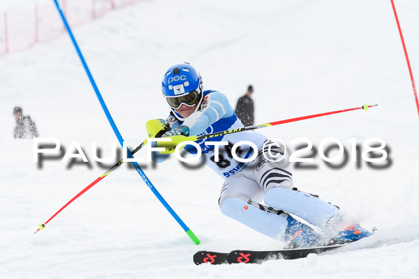 Bayerische Schülermeisterschaft Slalom 28.01.2018