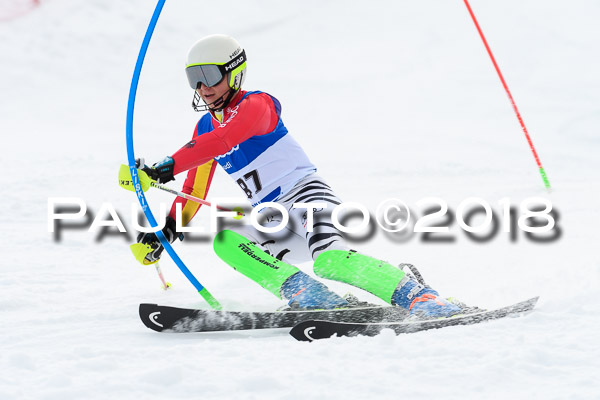 Bayerische Schülermeisterschaft Slalom 28.01.2018