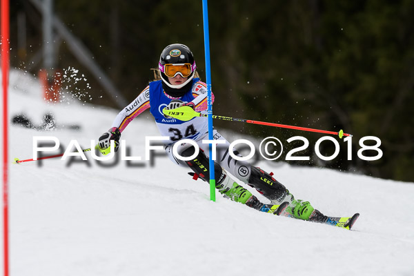 Bayerische Schülermeisterschaft Slalom 28.01.2018