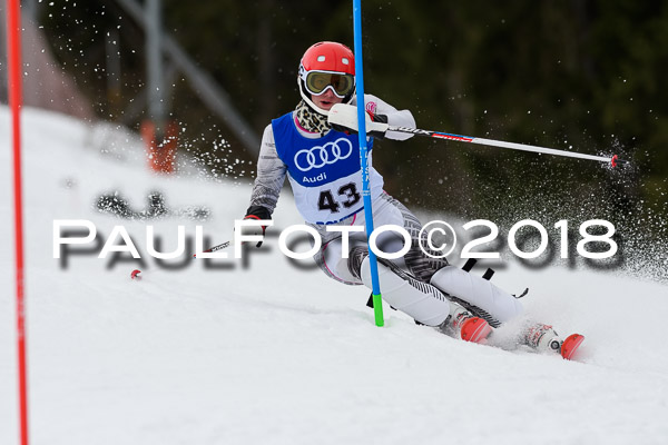 Bayerische Schülermeisterschaft Slalom 28.01.2018