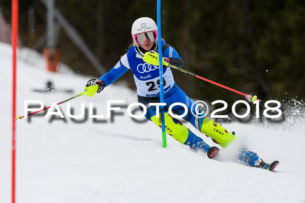 Bayerische Schülermeisterschaft Slalom 28.01.2018