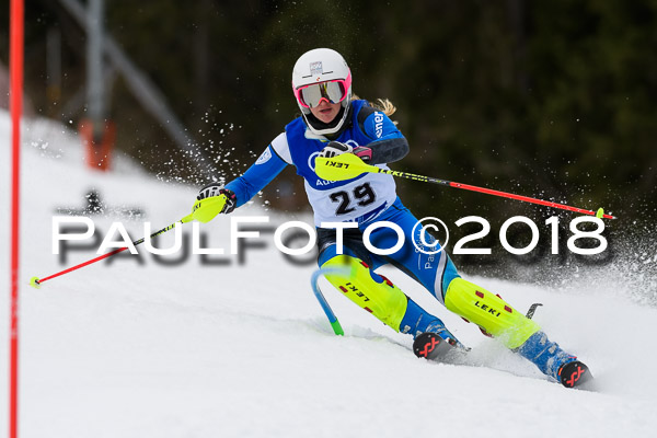 Bayerische Schülermeisterschaft Slalom 28.01.2018