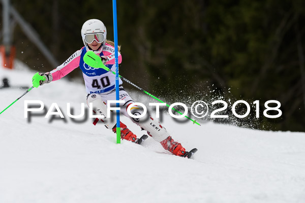 Bayerische Schülermeisterschaft Slalom 28.01.2018