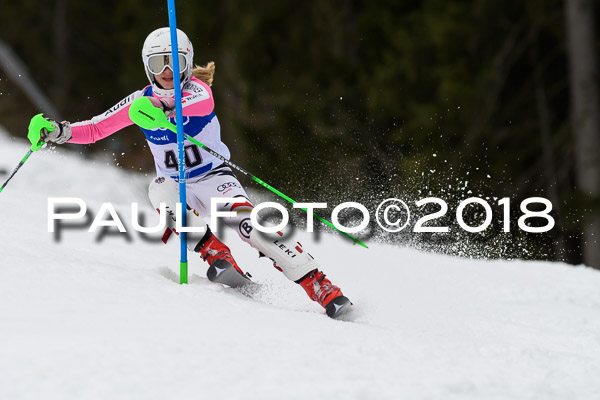 Bayerische Schülermeisterschaft Slalom 28.01.2018