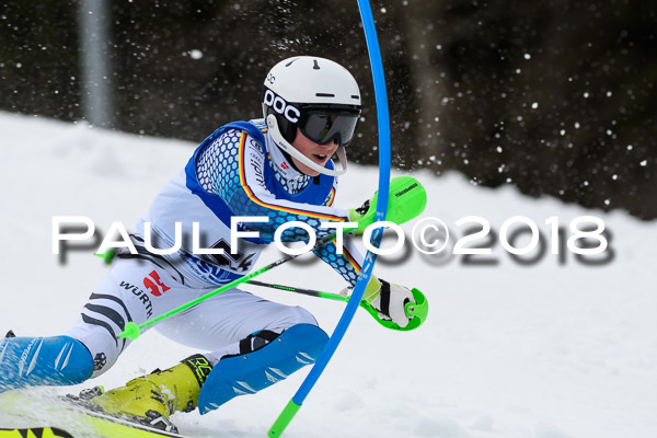 Bayerische Schülermeisterschaft Slalom 28.01.2018