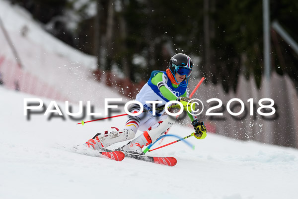 Bayerische Schülermeisterschaft Slalom 28.01.2018