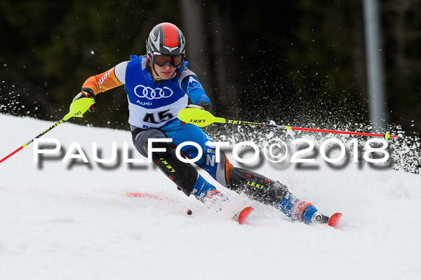 Bayerische Schülermeisterschaft Slalom 28.01.2018