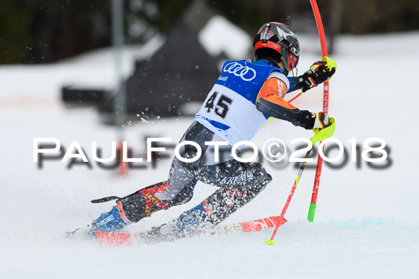 Bayerische Schülermeisterschaft Slalom 28.01.2018