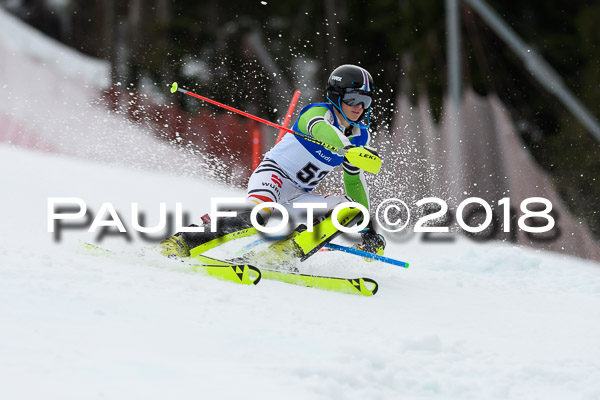 Bayerische Schülermeisterschaft Slalom 28.01.2018