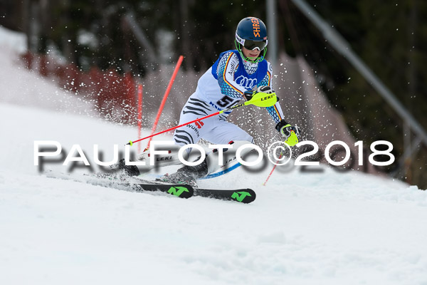 Bayerische Schülermeisterschaft Slalom 28.01.2018