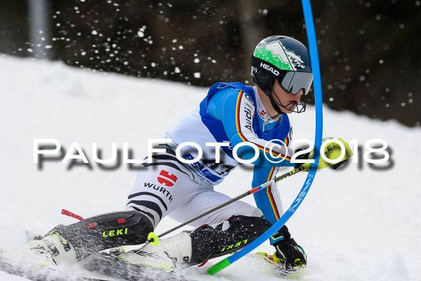 Bayerische Schülermeisterschaft Slalom 28.01.2018