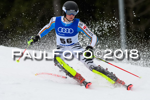 Bayerische Schülermeisterschaft Slalom 28.01.2018