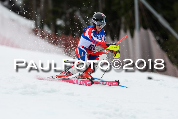 Bayerische Schülermeisterschaft Slalom 28.01.2018