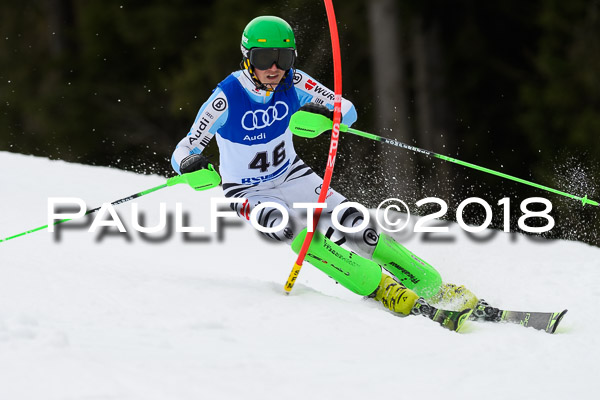 Bayerische Schülermeisterschaft Slalom 28.01.2018