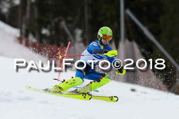 Bayerische Schülermeisterschaft Slalom 28.01.2018