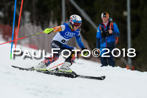 Bayerische Schülermeisterschaft Slalom 28.01.2018