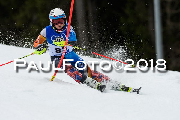 Bayerische Schülermeisterschaft Slalom 28.01.2018