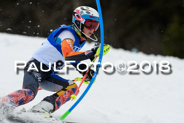 Bayerische Schülermeisterschaft Slalom 28.01.2018