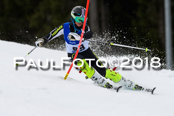 Bayerische Schülermeisterschaft Slalom 28.01.2018