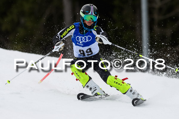 Bayerische Schülermeisterschaft Slalom 28.01.2018