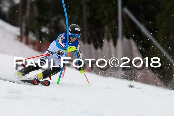 Bayerische Schülermeisterschaft Slalom 28.01.2018