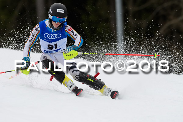 Bayerische Schülermeisterschaft Slalom 28.01.2018