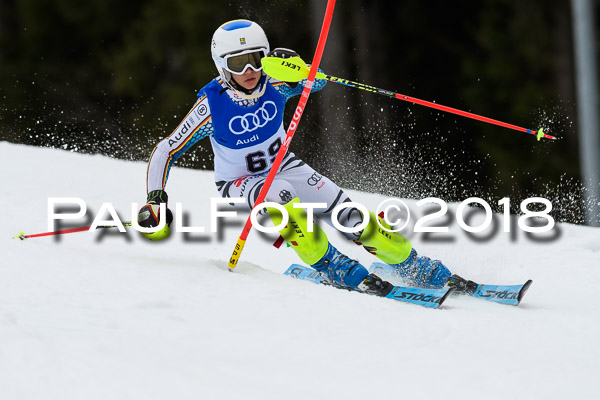 Bayerische Schülermeisterschaft Slalom 28.01.2018