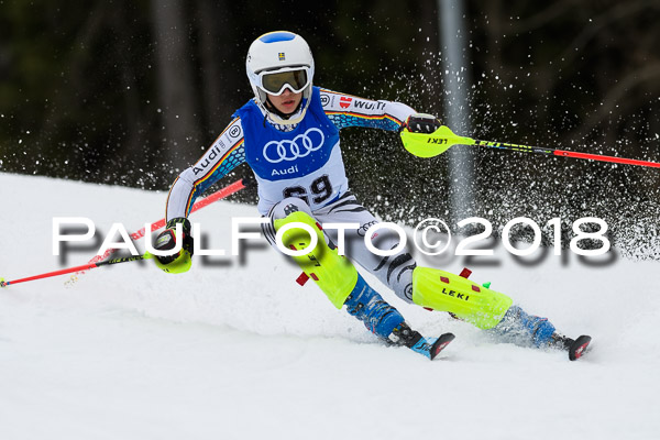 Bayerische Schülermeisterschaft Slalom 28.01.2018