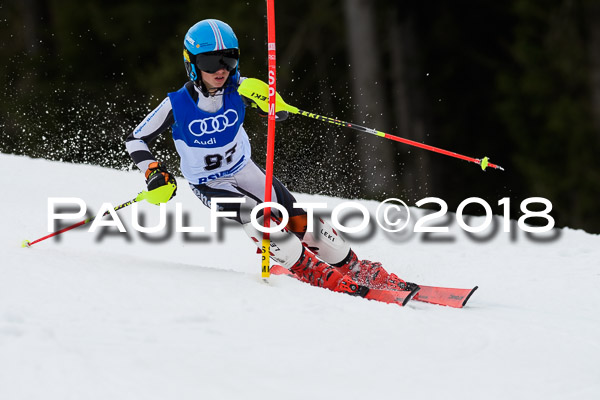 Bayerische Schülermeisterschaft Slalom 28.01.2018