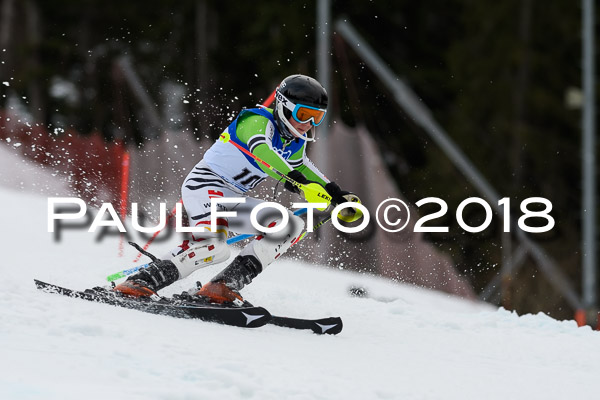 Bayerische Schülermeisterschaft Slalom 28.01.2018