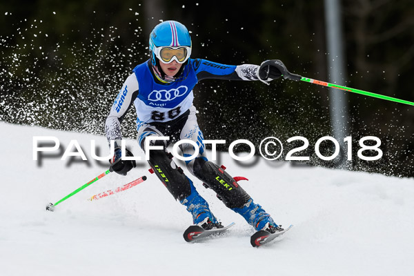 Bayerische Schülermeisterschaft Slalom 28.01.2018