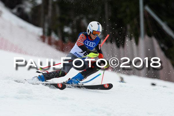 Bayerische Schülermeisterschaft Slalom 28.01.2018