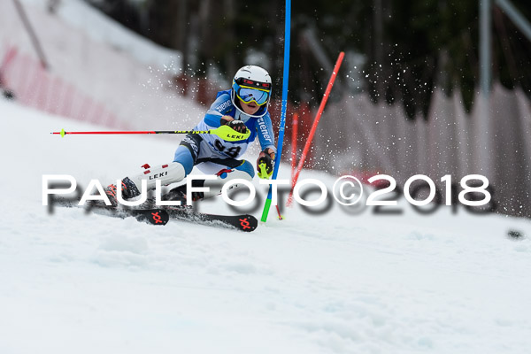 Bayerische Schülermeisterschaft Slalom 28.01.2018