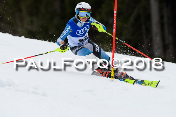 Bayerische Schülermeisterschaft Slalom 28.01.2018