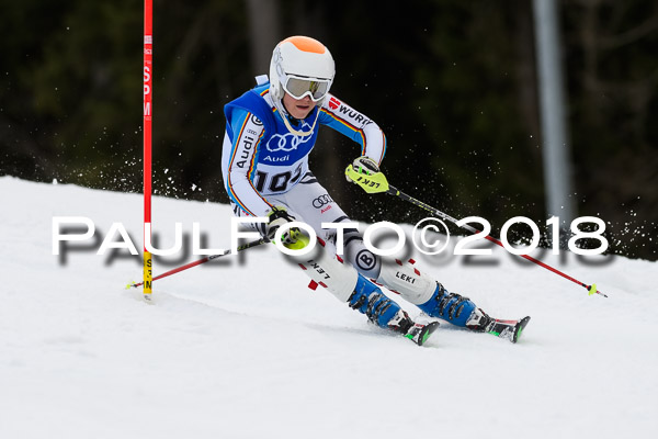 Bayerische Schülermeisterschaft Slalom 28.01.2018