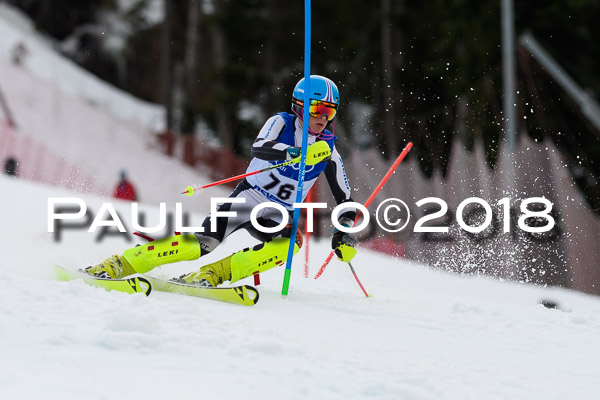 Bayerische Schülermeisterschaft Slalom 28.01.2018