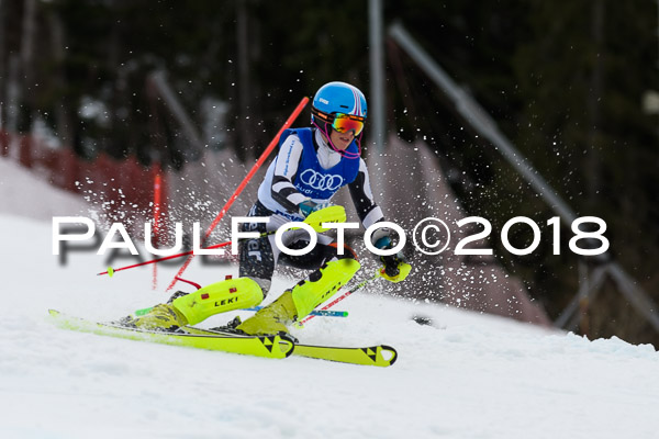 Bayerische Schülermeisterschaft Slalom 28.01.2018