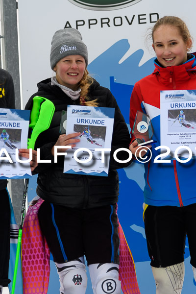 Bayerische Schülermeisterschaft Slalom 28.01.2018