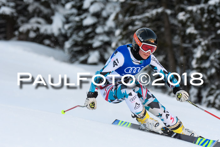 FIS Riesenslalom, Damen + Herren, Oberjoch, Bay. Jugendmeisterschaft, 14.02.2018