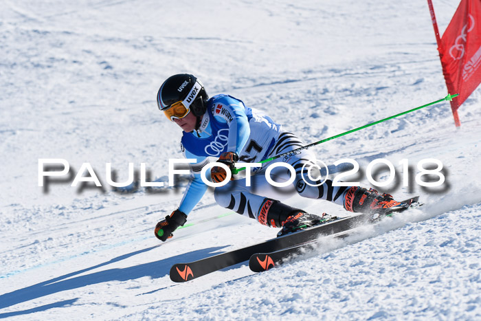 FIS Riesenslalom, Damen + Herren, Oberjoch, Bay. Jugendmeisterschaft, 14.02.2018