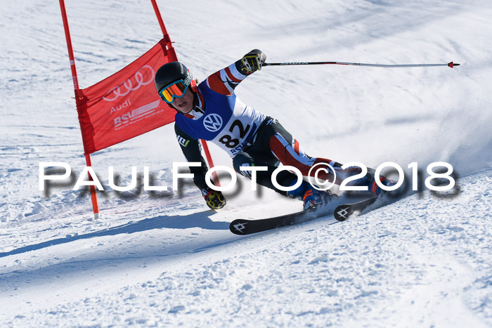 FIS Riesenslalom, Damen + Herren, Oberjoch, Bay. Jugendmeisterschaft, 14.02.2018