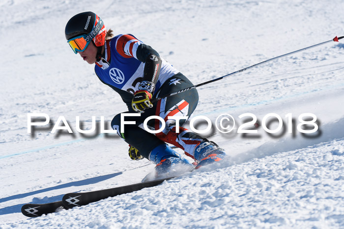 FIS Riesenslalom, Damen + Herren, Oberjoch, Bay. Jugendmeisterschaft, 14.02.2018