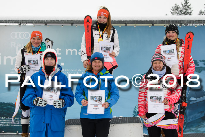 Int. FIS Rennen + NJC Damen, SG, Götschen, 22.02.2018